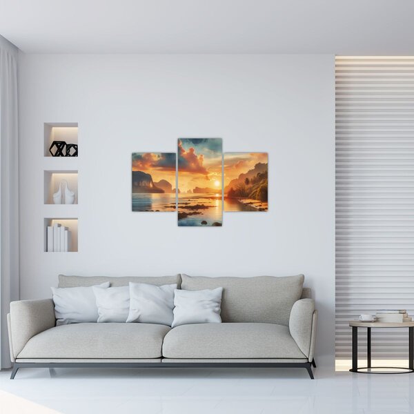 Kép - Kilátás a partról (90x60 cm)