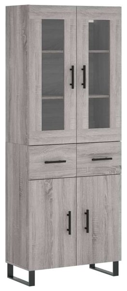 VidaXL szürke sonoma szerelt fa magasszekrény 69,5 x 34 x 180 cm
