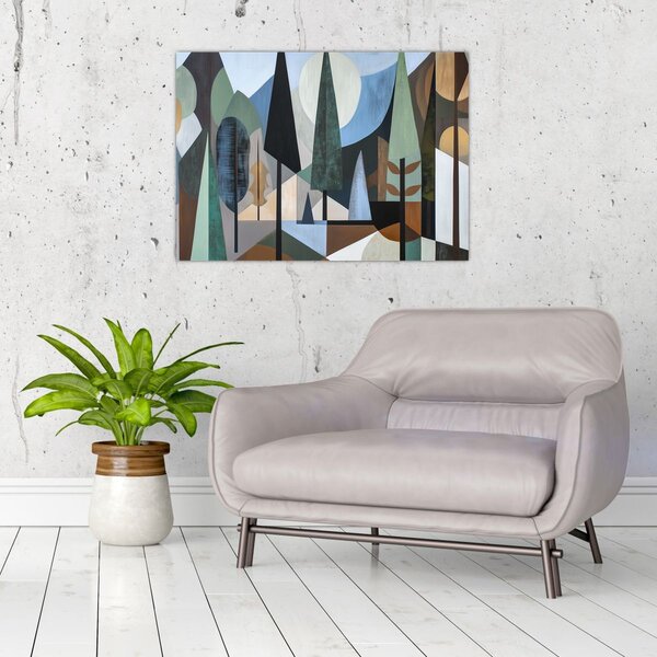 Kép - Természetes geometriai absztrakció II. (70x50 cm)