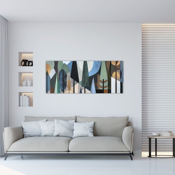 Kép - Természetes geometriai absztrakció II. (120x50 cm)