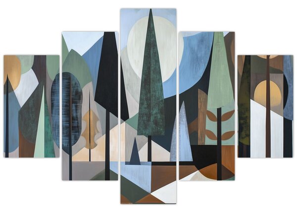 Kép - Természetes geometriai absztrakció II. (150x105 cm)