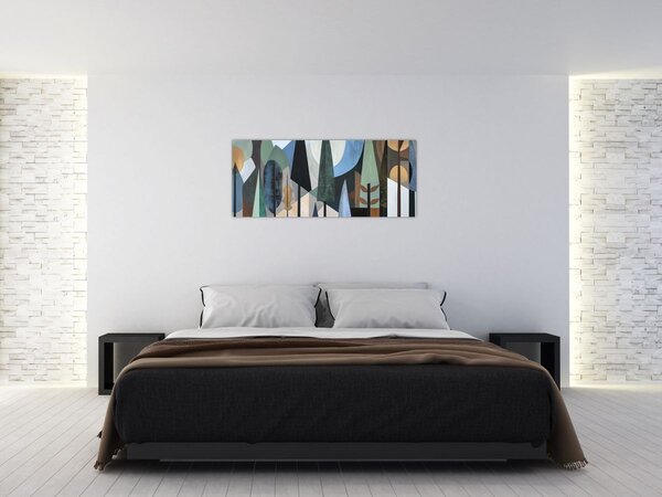 Kép - Természetes geometriai absztrakció II. (120x50 cm)