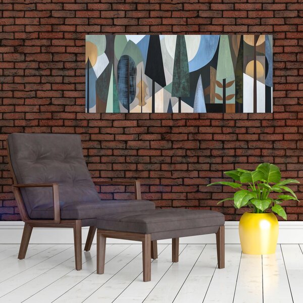 Kép - Természetes geometriai absztrakció II. (120x50 cm)
