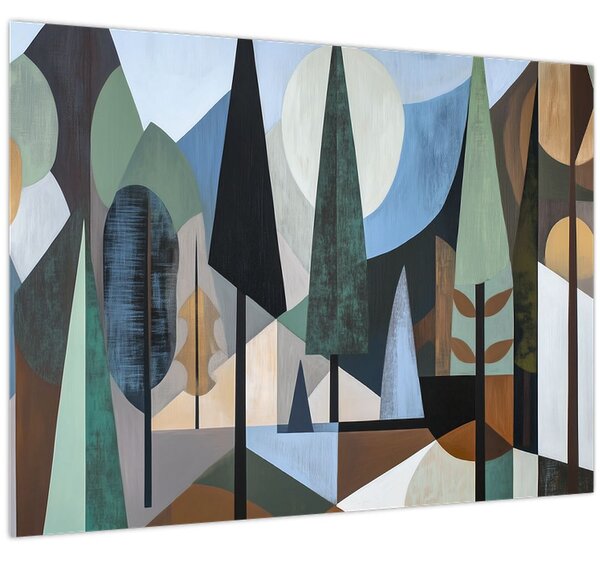 Kép - Természetes geometriai absztrakció II. (70x50 cm)