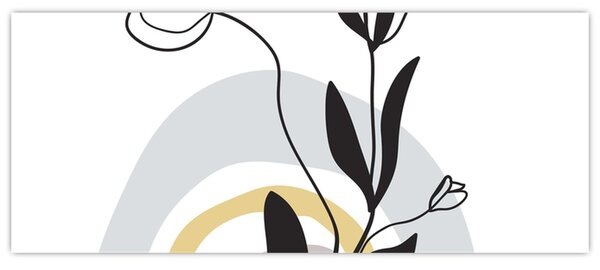 Kép - Virágok vázában N⁰1 (120x50 cm)