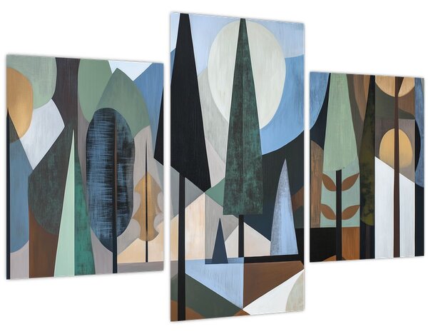 Kép - Természetes geometriai absztrakció II. (90x60 cm)