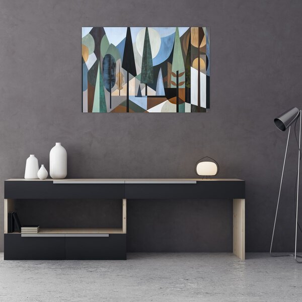 Kép - Természetes geometriai absztrakció II. (90x60 cm)