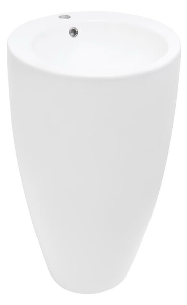Freestanding washbasin SAT Fusion 50x50 cm hole for faucet in the middle SATFUS8550