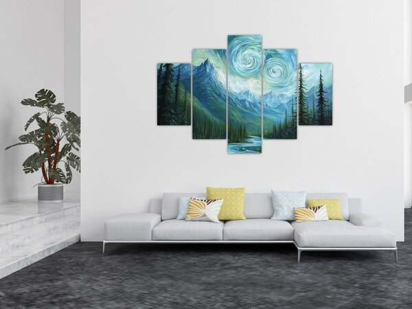 Kép - Táj Van Gogh érintésével (150x105 cm)