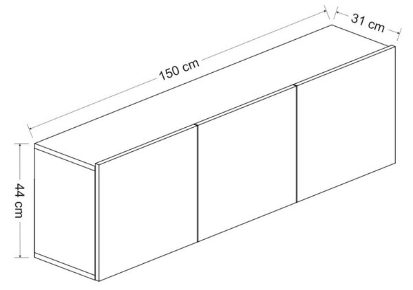 TV-állvány, 150 cm – TR382NRC1110