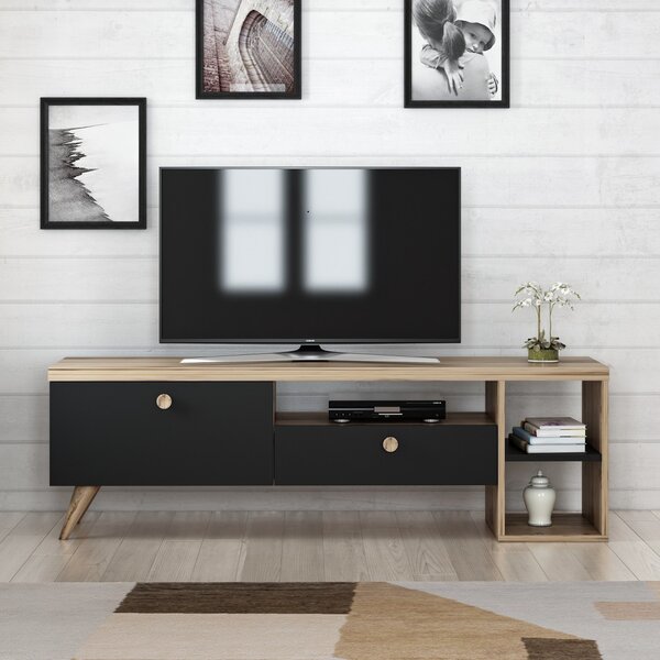 Parion TV-állvány, fekete, 150 cm