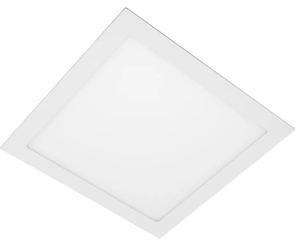 Recessed LED panel GTV MATIS, IP44, 24 W, 2000 lm, 4000 K, white, square, 30 x 30 cm