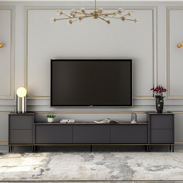 Imaj TV-állvány, antracit, 180 cm – TR382NRC1130