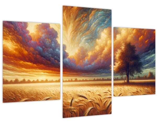 Kép – Fa a mezőn (90x60 cm)