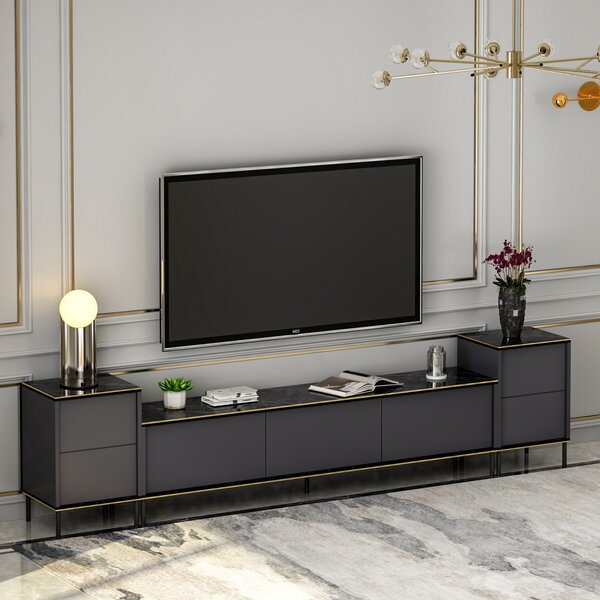 Imaj TV-állvány, antracit, 180 cm – TR382NRC1130