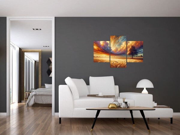 Kép – Fa a mezőn (90x60 cm)