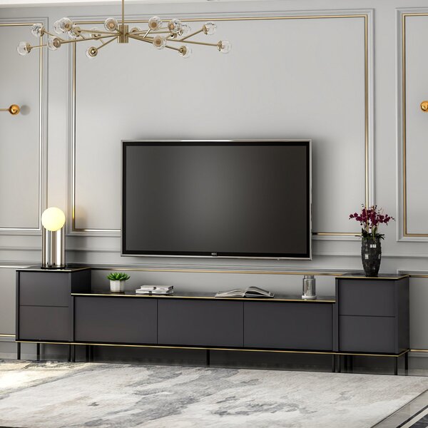 Imaj TV-állvány, antracit, 180 cm – TR382NRC1130