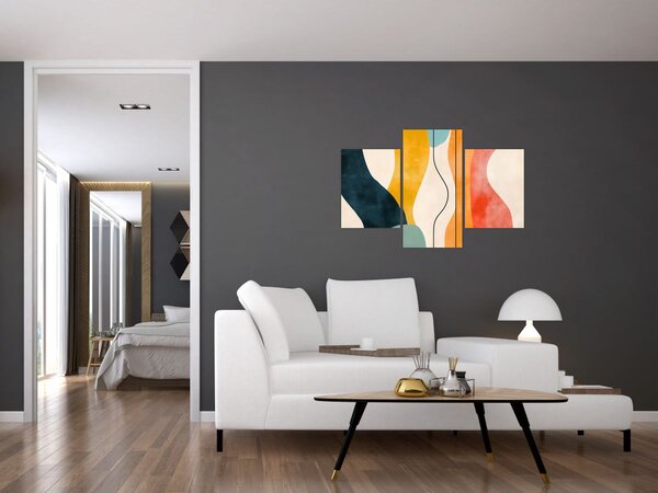 Kép - Minimalista színes illusztráció II. (90x60 cm)