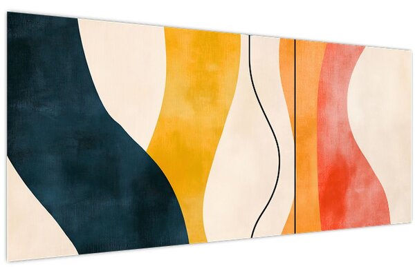 Kép - Minimalista színes illusztráció II. (120x50 cm)