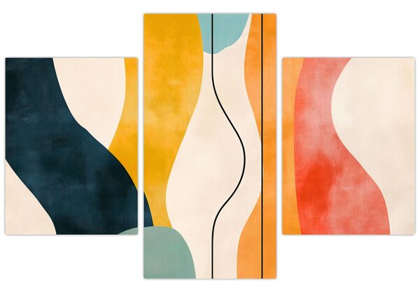 Kép - Minimalista színes illusztráció II. (90x60 cm)
