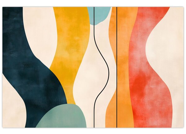Kép - Minimalista színes illusztráció II. (90x60 cm)