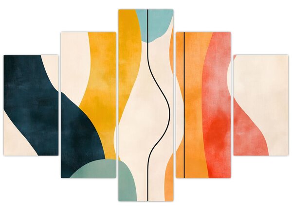 Kép - Minimalista színes illusztráció II. (150x105 cm)