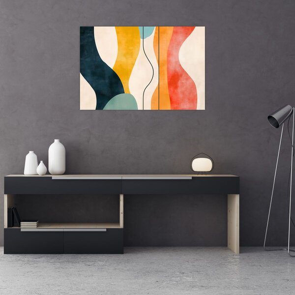 Kép - Minimalista színes illusztráció II. (90x60 cm)