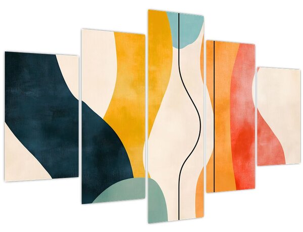 Kép - Minimalista színes illusztráció II. (150x105 cm)