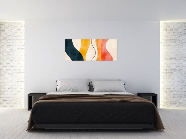 Kép - Minimalista színes illusztráció II. (120x50 cm)
