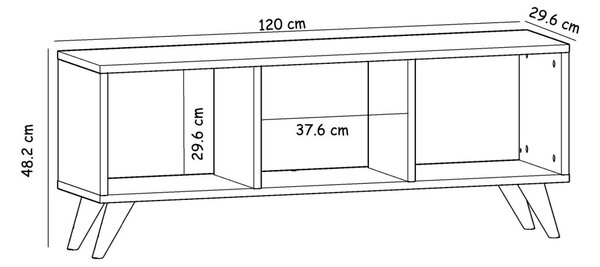 Tina TV-állvány, 120 cm