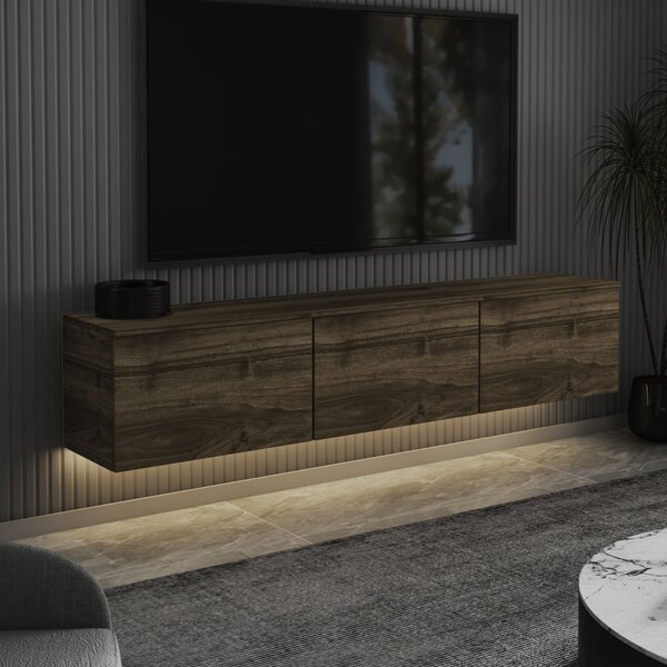 Neon TV-állvány, dió, 160 cm