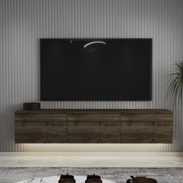 Neon TV-állvány, dió, 160 cm