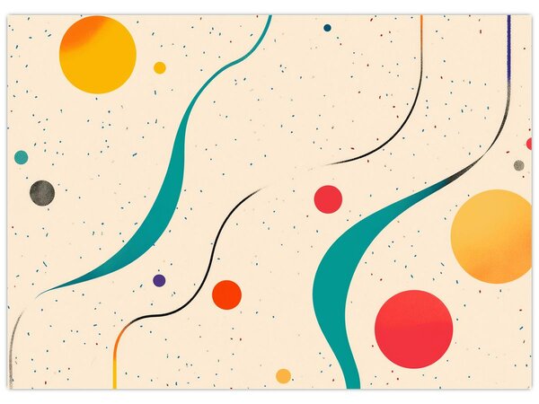Kép - Minimalista színes illusztráció (70x50 cm)