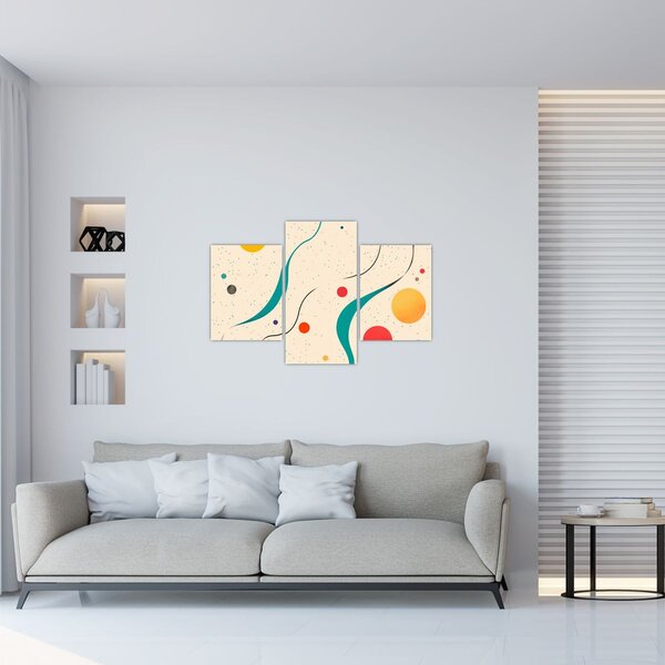 Kép - Minimalista színes illusztráció (90x60 cm)