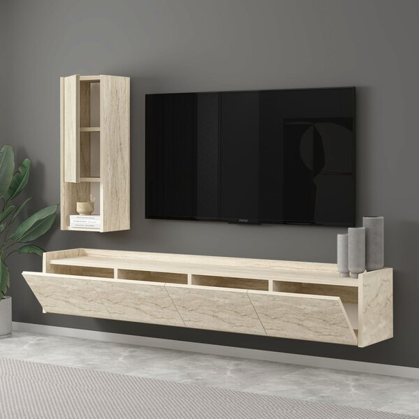 Sema TV-állvány, travertin, 160 cm