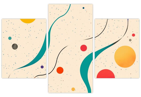Kép - Minimalista színes illusztráció (90x60 cm)