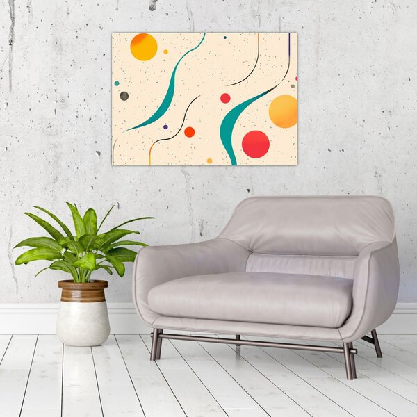 Kép - Minimalista színes illusztráció (70x50 cm)
