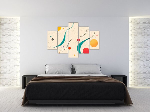 Kép - Minimalista színes illusztráció (150x105 cm)