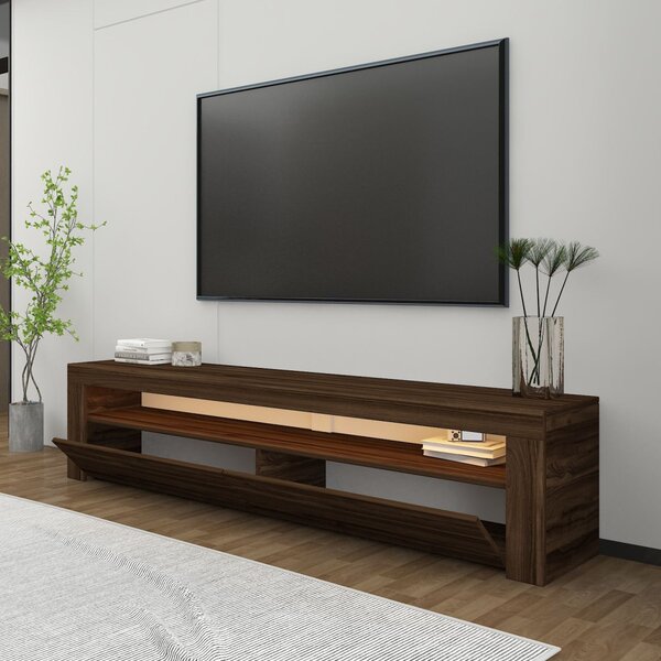 TV-állvány, dió, 150 cm – TR382NRC1168