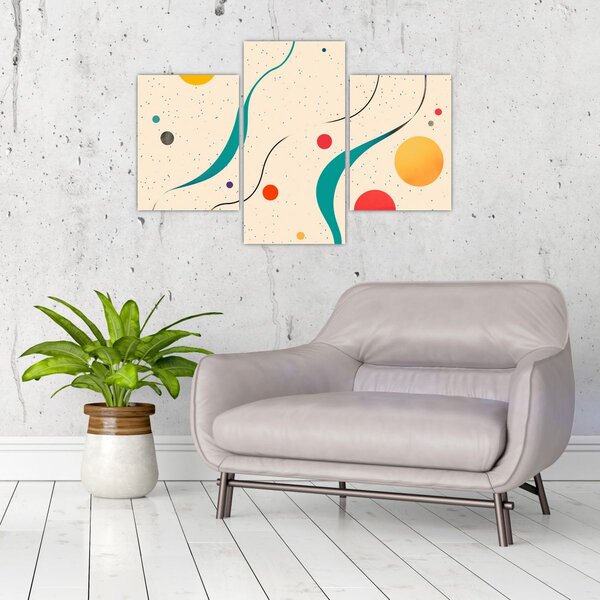 Kép - Minimalista színes illusztráció (90x60 cm)
