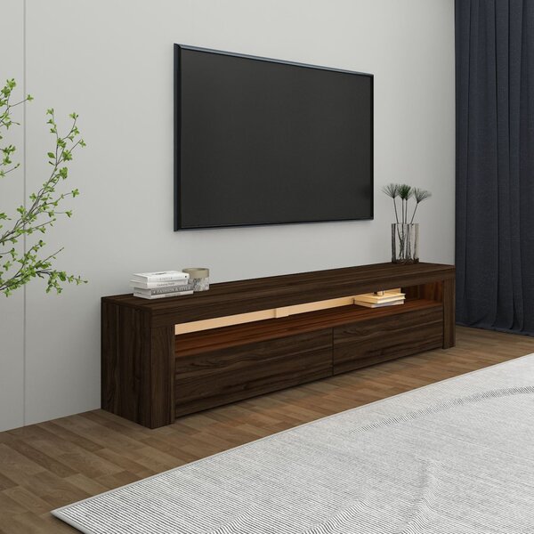 TV-állvány, dió, 150 cm – TR382NRC1168