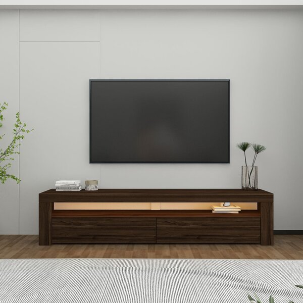 TV-állvány, dió, 150 cm – TR382NRC1168