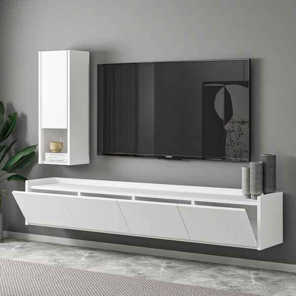 Sema TV-állvány, fehér, 160 cm