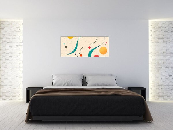Kép - Minimalista színes illusztráció (120x50 cm)
