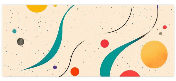 Kép - Minimalista színes illusztráció (120x50 cm)