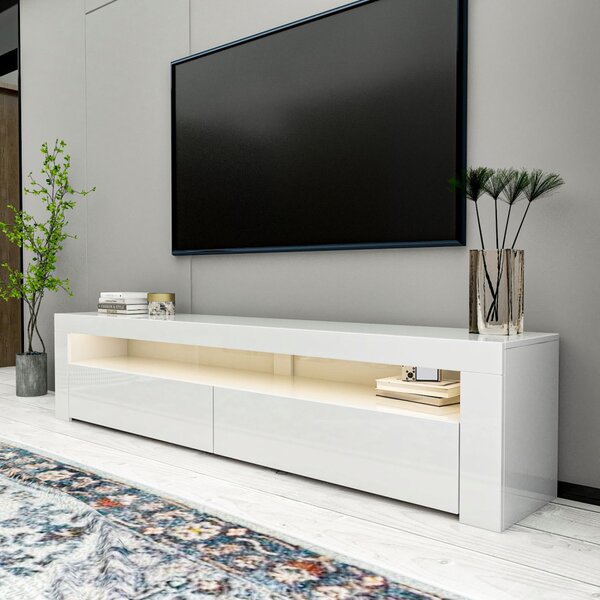 TV-állvány, fehér, 150 cm – TR382NRC1169