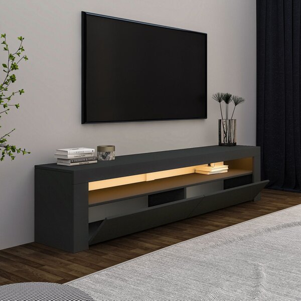 TV-állvány, antracit, 150 cm