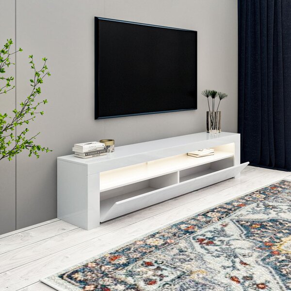 TV-állvány, fehér, 150 cm – TR382NRC1169