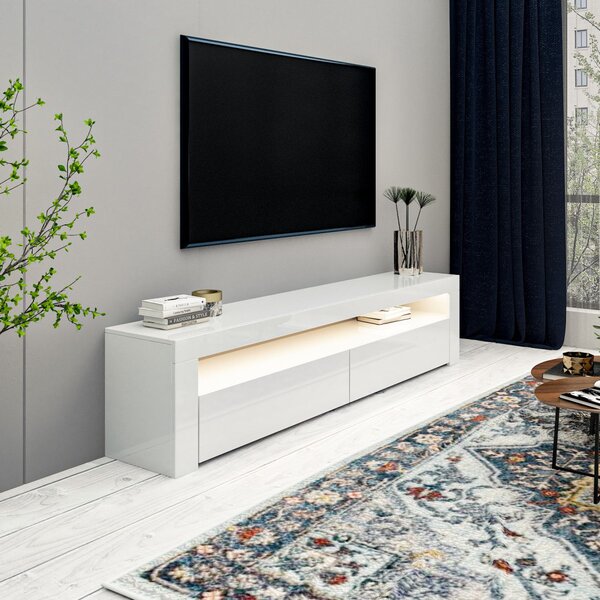 TV-állvány, fehér, 150 cm – TR382NRC1169