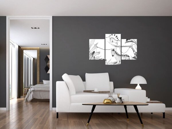 Kép - Akvarell dzsungel (90x60 cm)